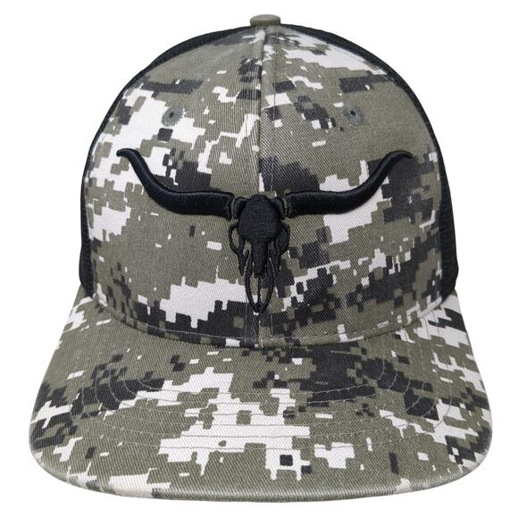 Arcadian Outfitters Snapback Trucker Hat Multicolor One Size Mesh Back Camo - Picture 1 of 9